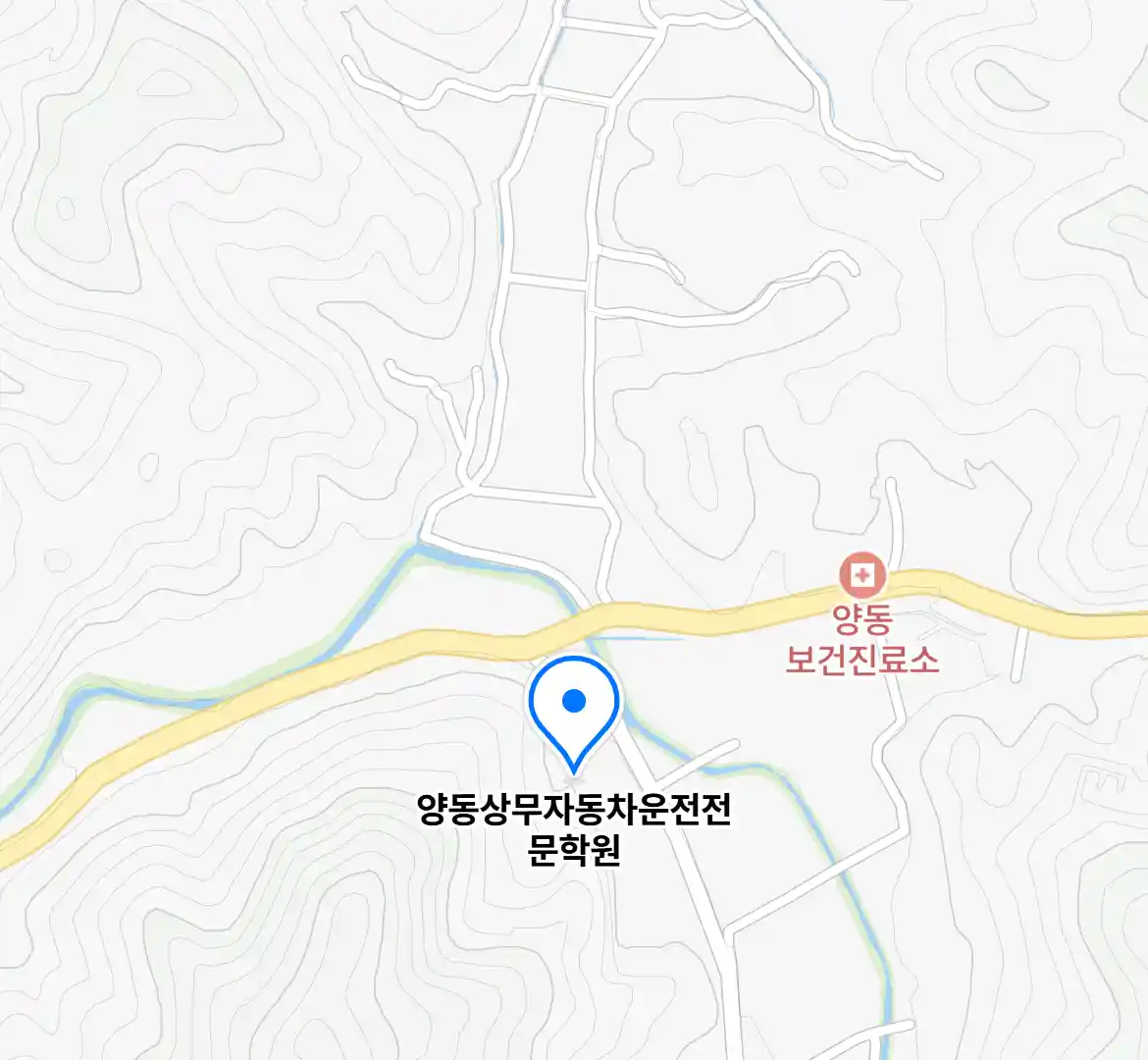양동상무자동차운전전문학원 위치