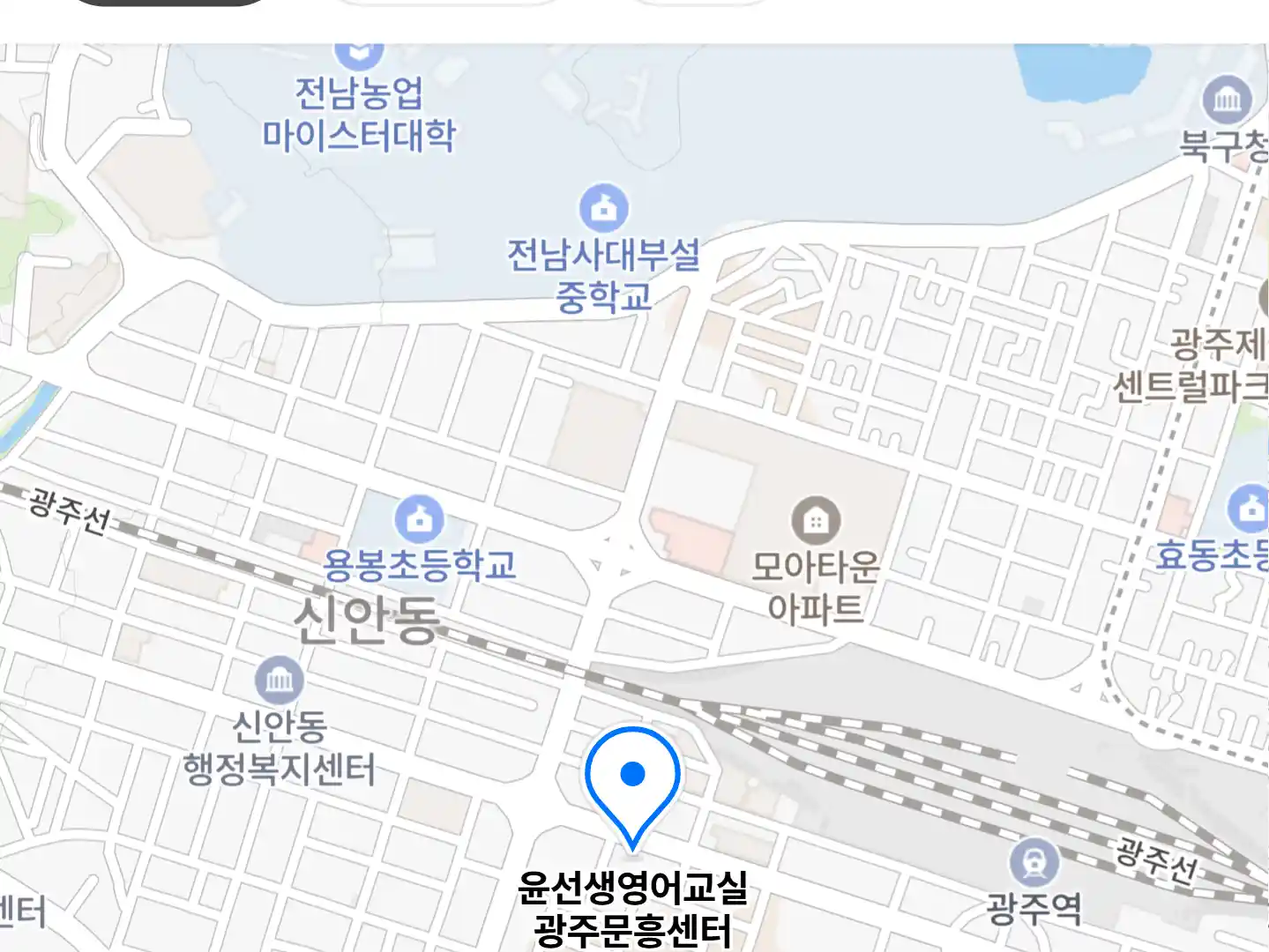 윤선생영어교실 광주문흥센터 위치
