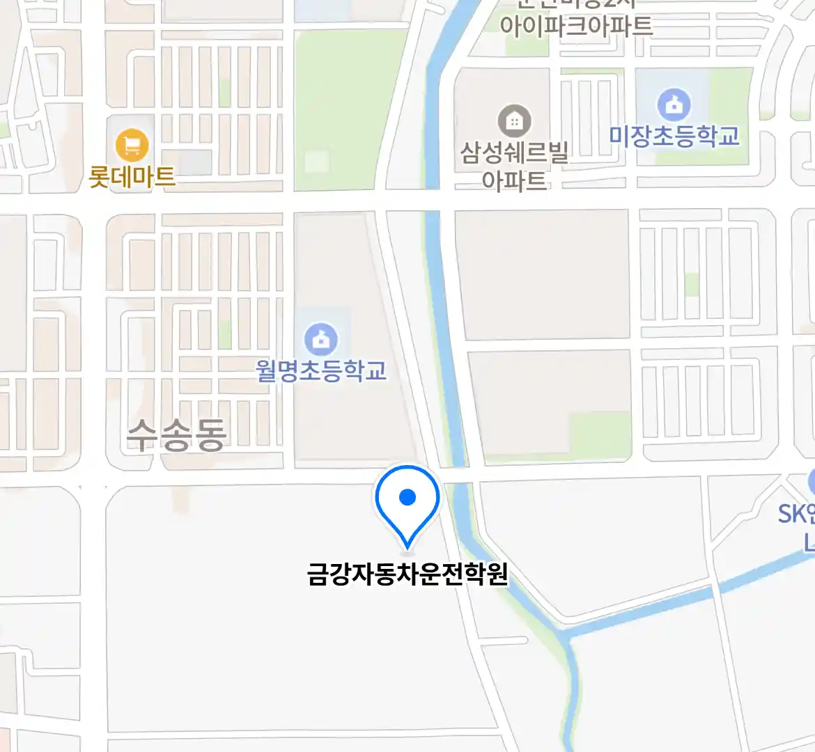 금강자동차운전학원 위치