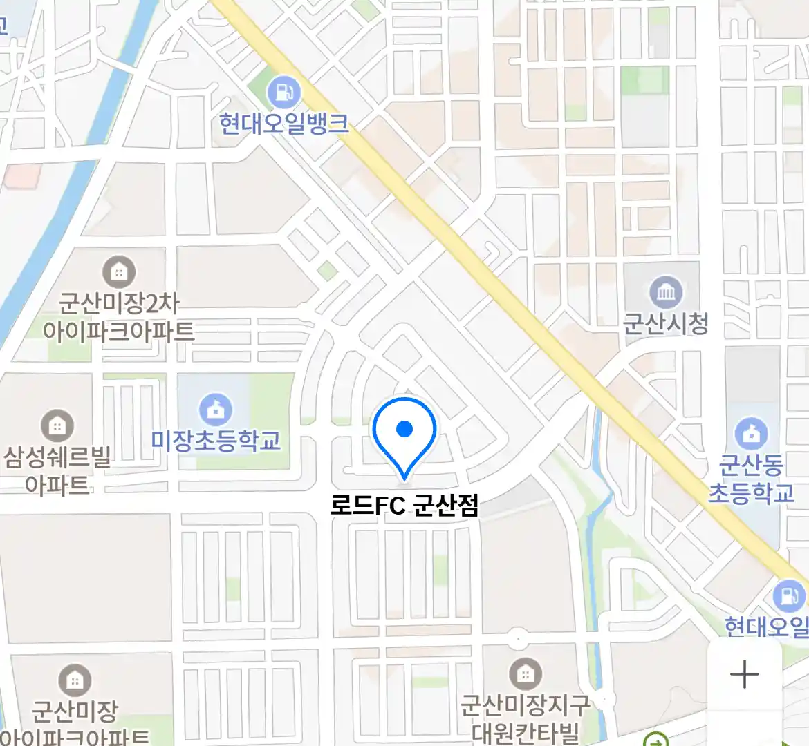로드FC 군산점 위치