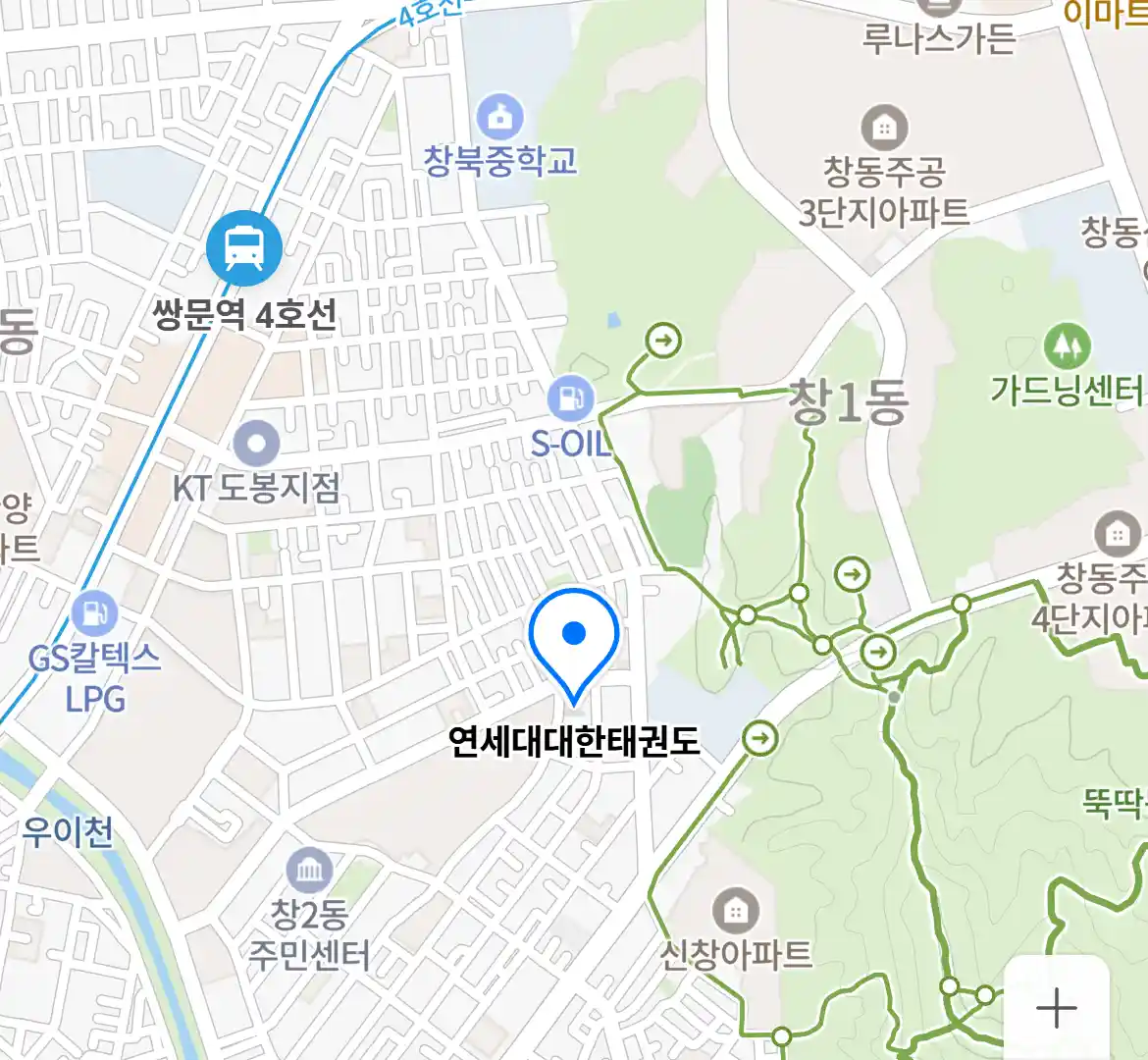 연세대대한태권도 위치
