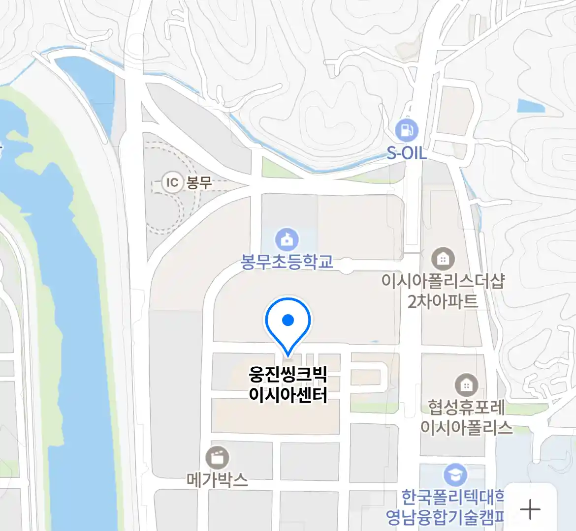 웅진씽크빅 이시아센터 위치