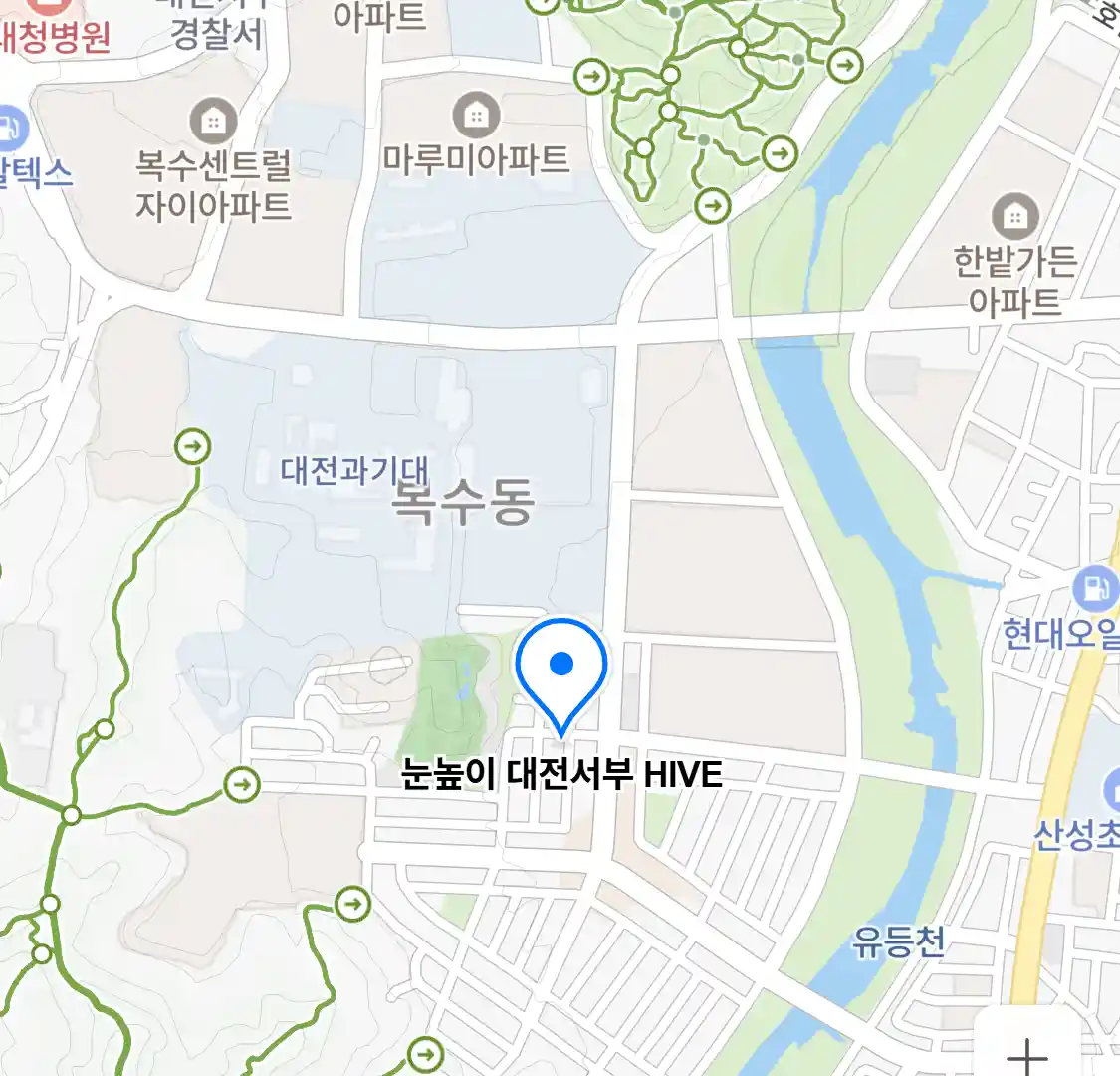 눈높이 대전서부 HIVE 위치