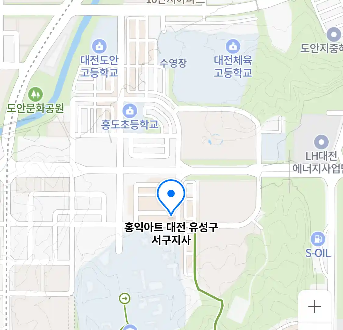 홍익아트 대전 유성구 서구지사 위치