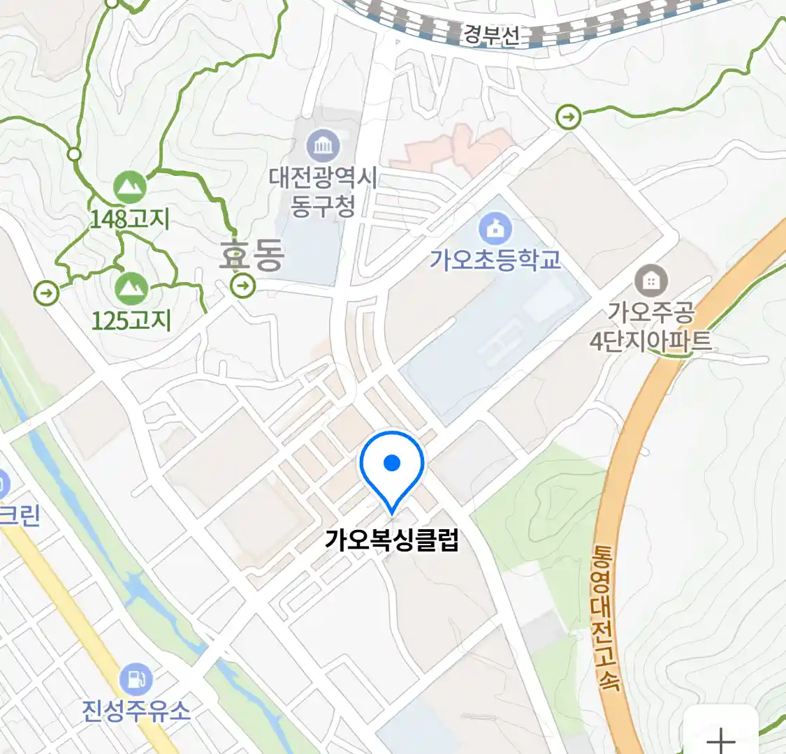가오복싱클럽 위치