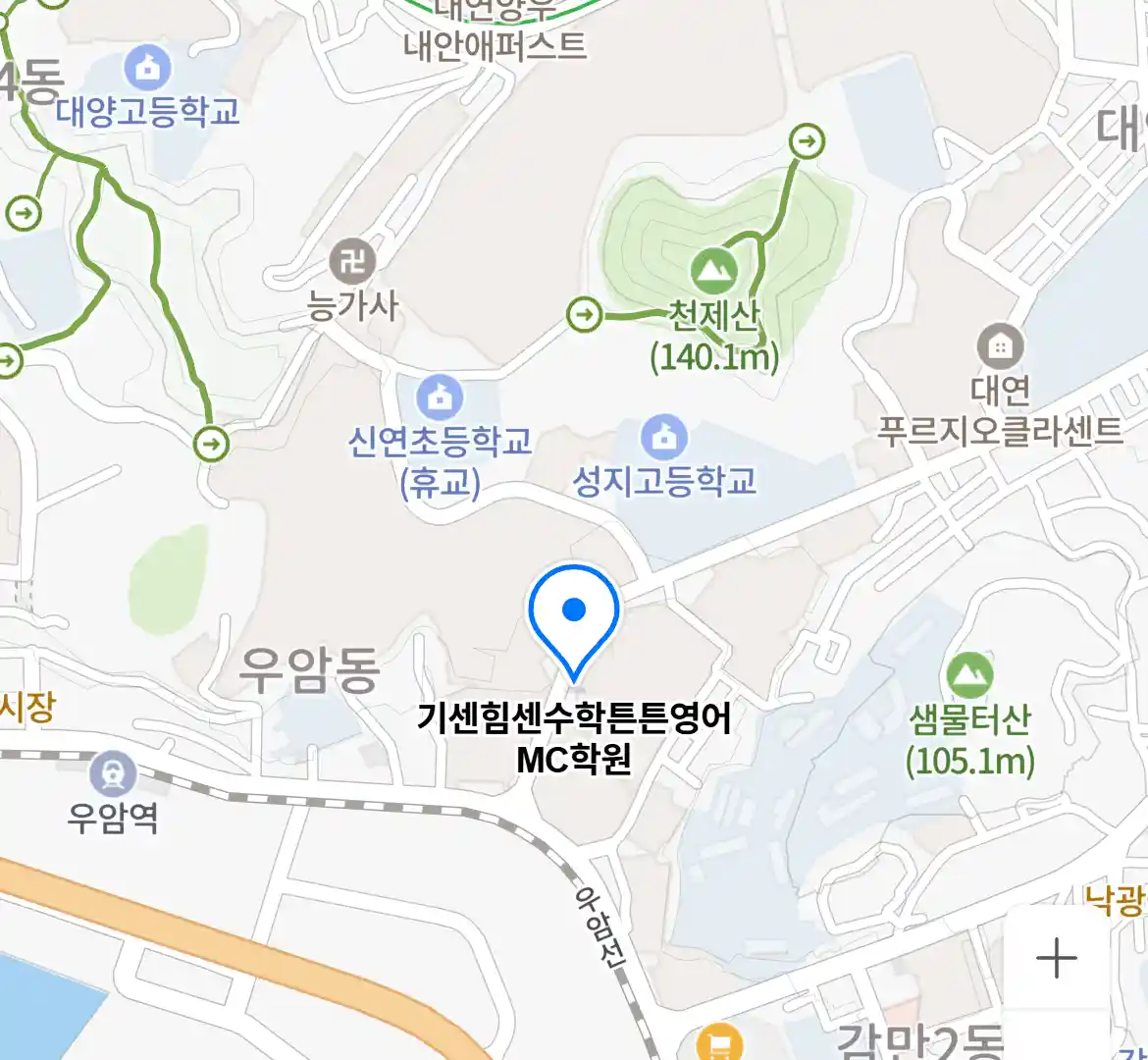 기센힘센수학튼튼영어MC학원 위치