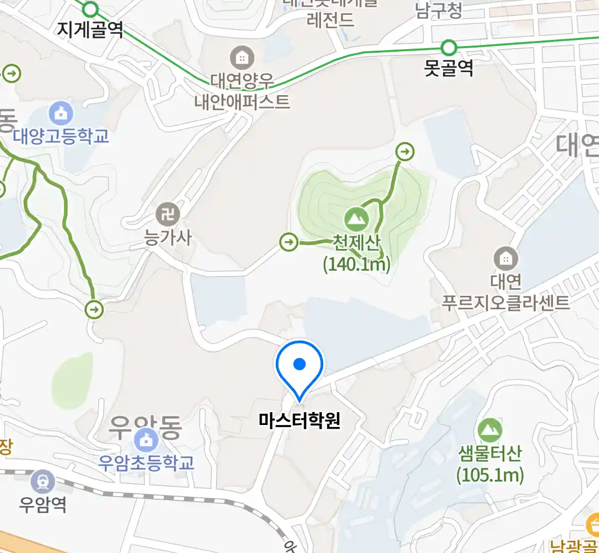 마스터학원 위치