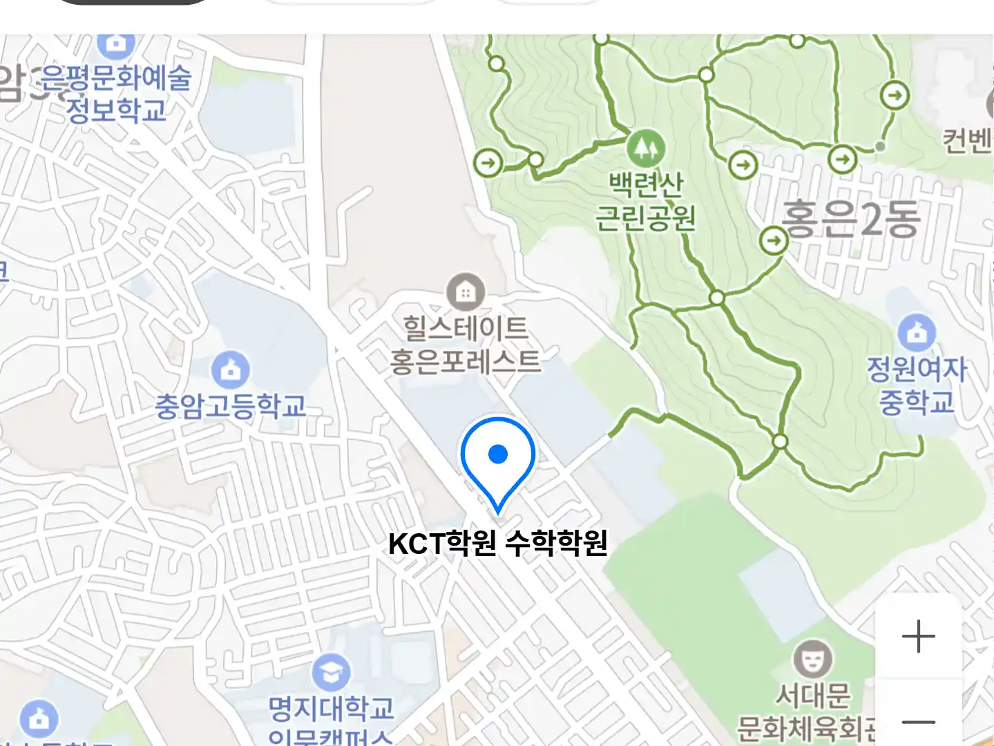 KCT학원 수학학원 위치