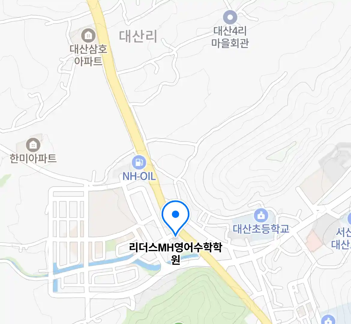 리더스MH영어수학학원 위치