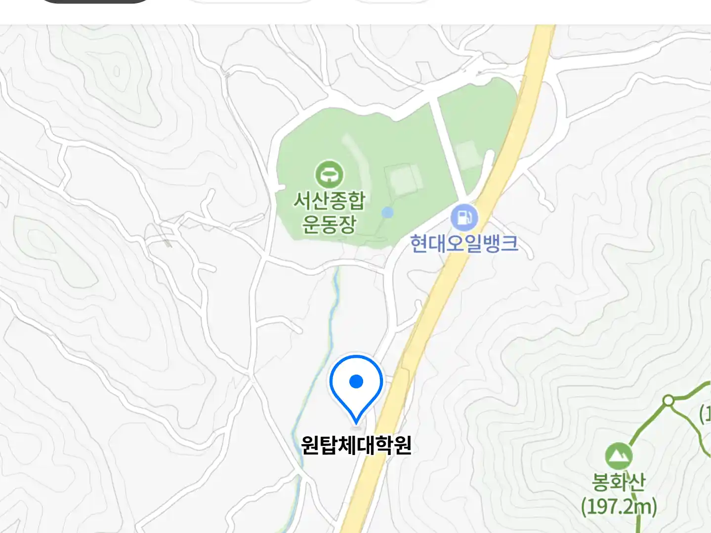 원탑체대학원 위치