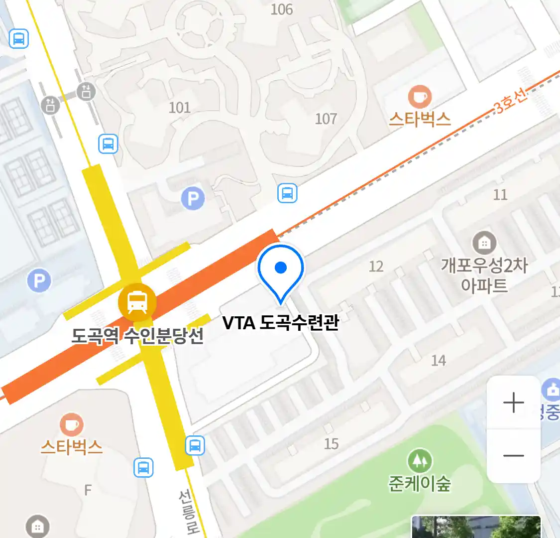 VTA 도곡수련관 위치