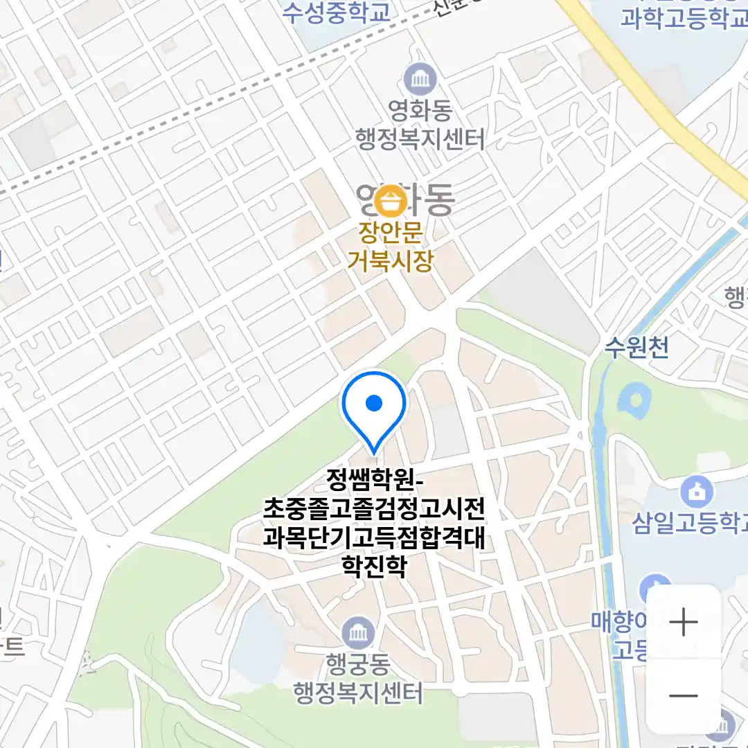 정쌤학원-초중졸고졸검정고시전과목단기고득점합격대학진학 위치