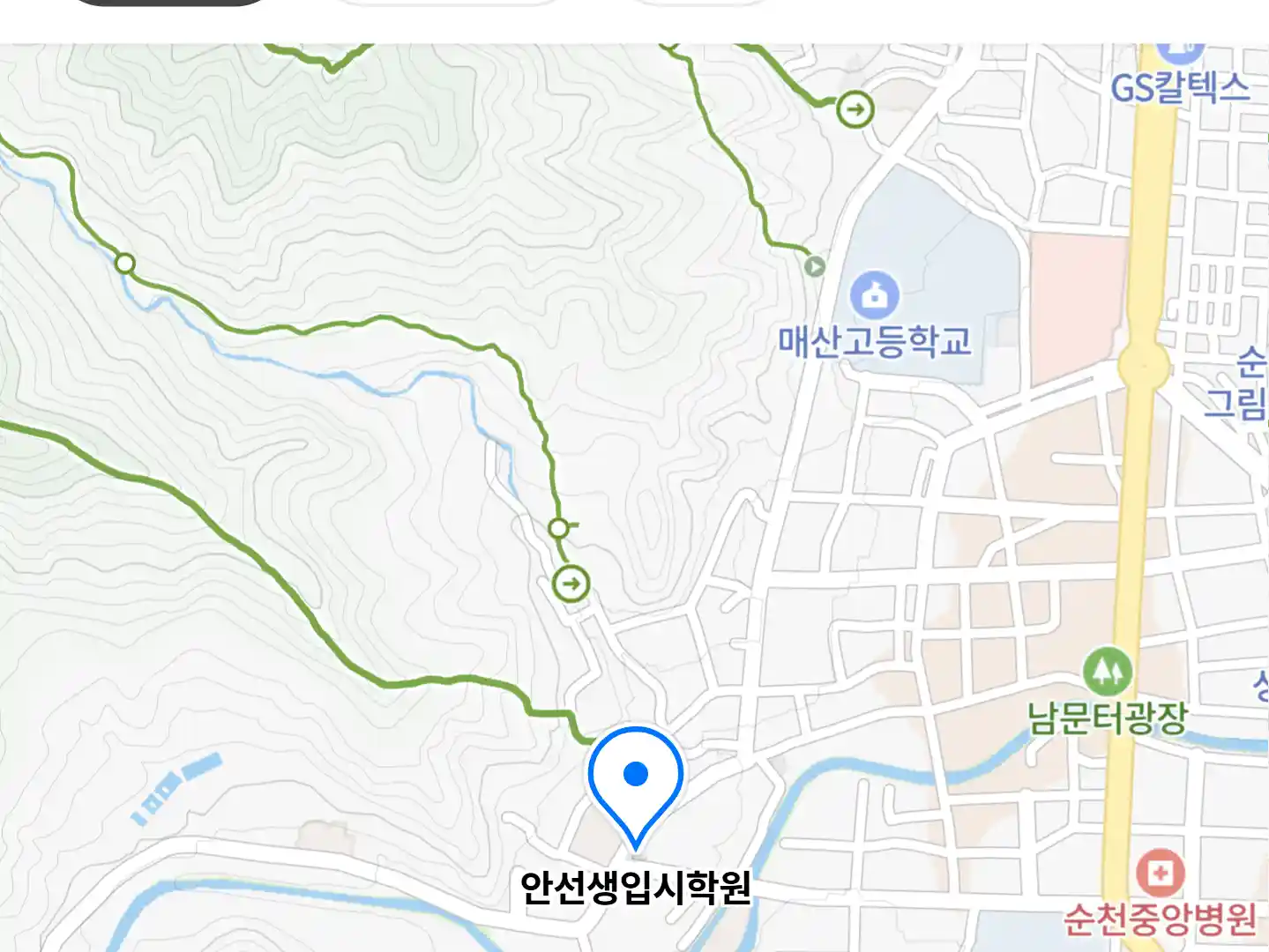 안선생입시학원 위치