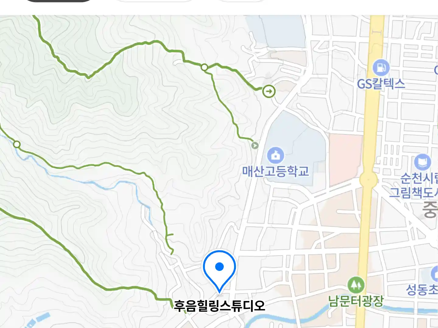 후음힐링스튜디오 위치
