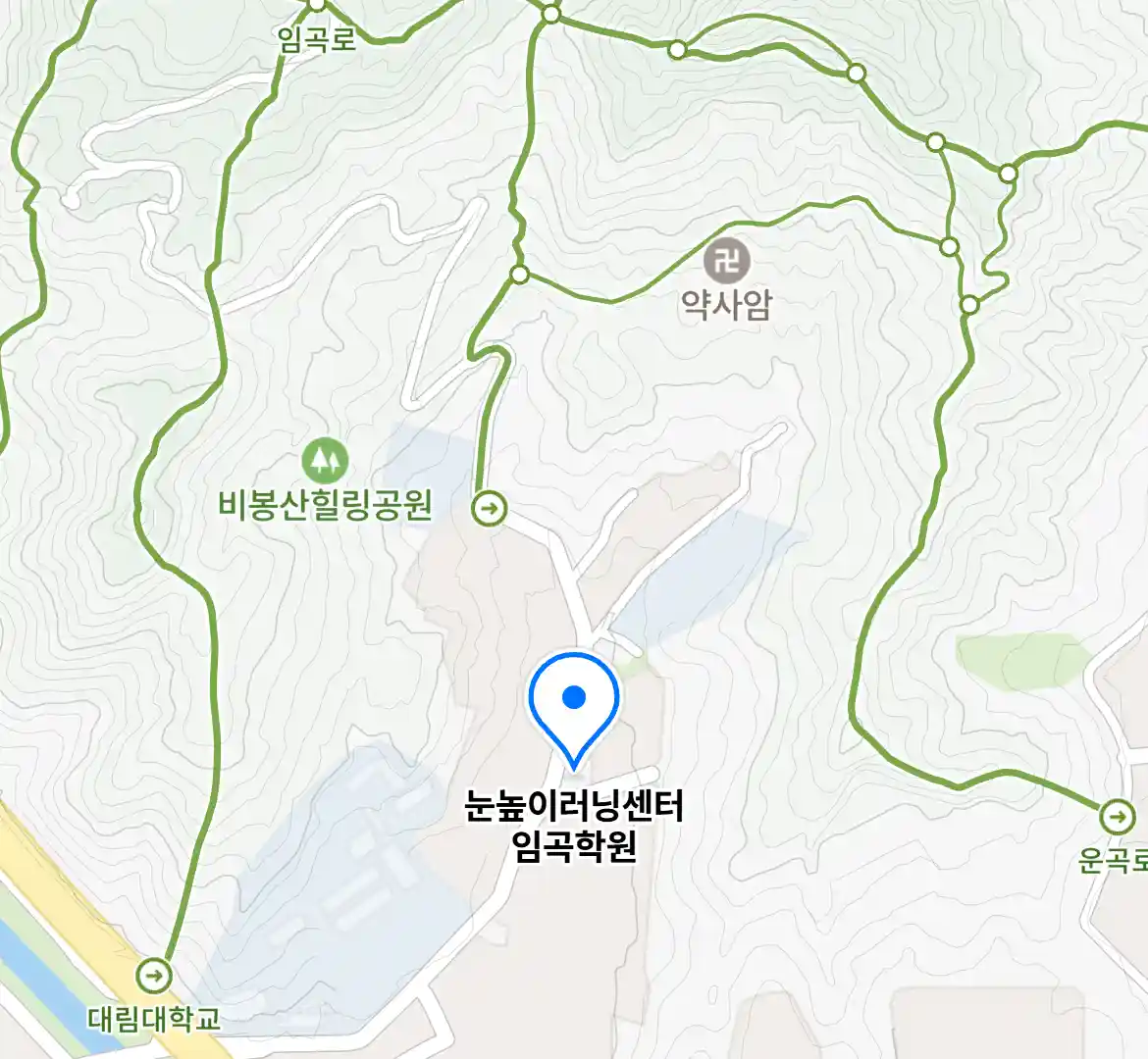 눈높이러닝센터 임곡학원 위치
