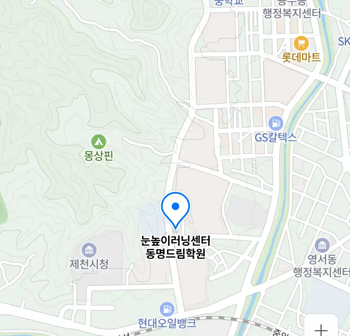 눈높이러닝센터 동명드림학원 위치
