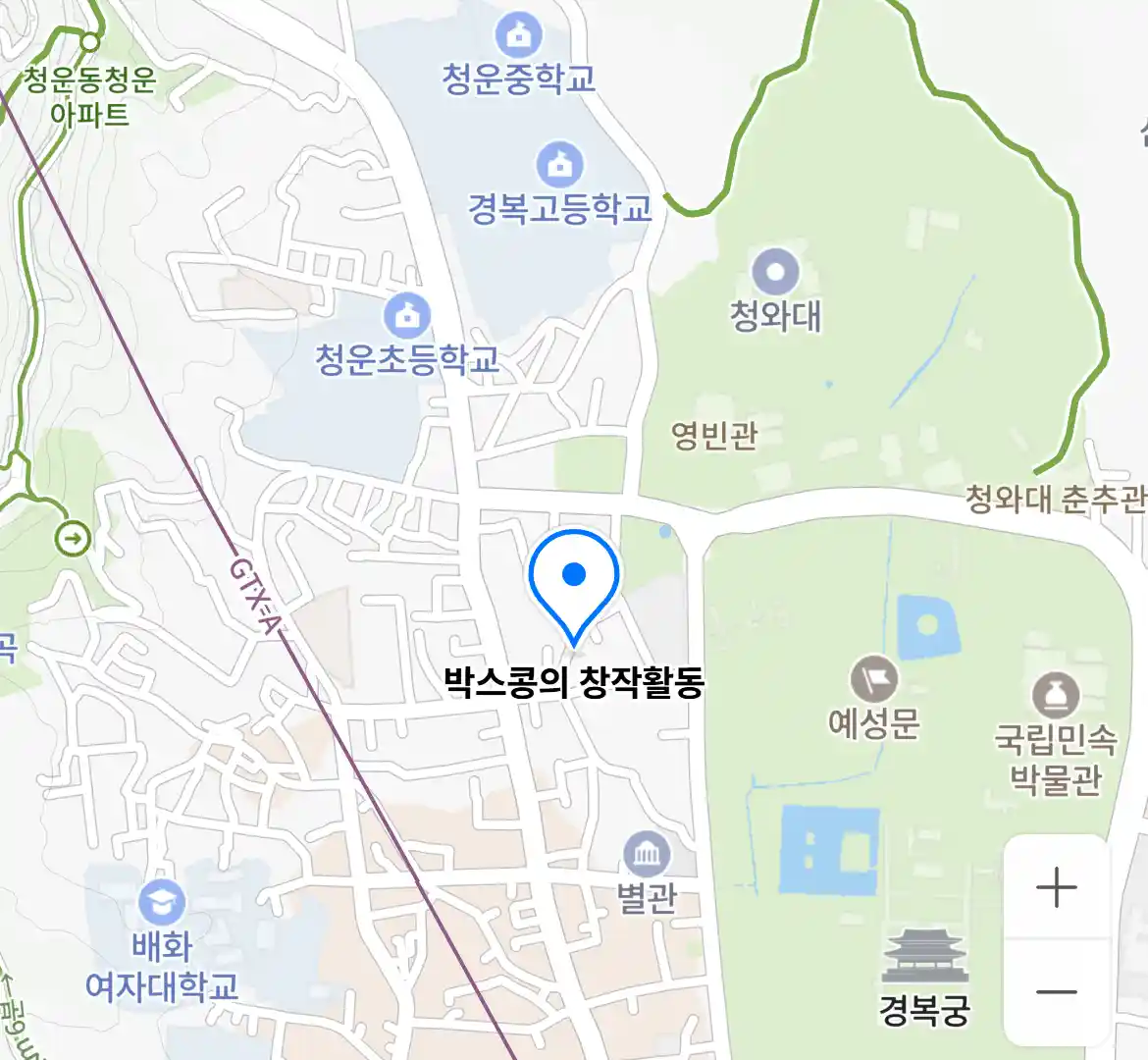 박스콩의 창작활동 위치