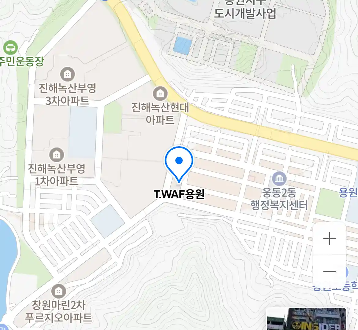 TWAF용원 위치