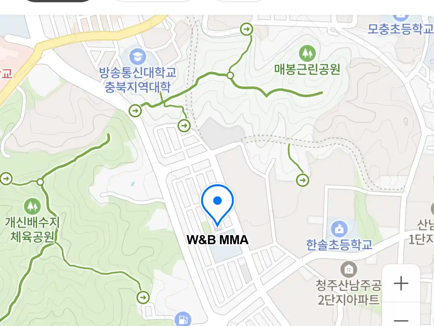 W&B MMA 위치