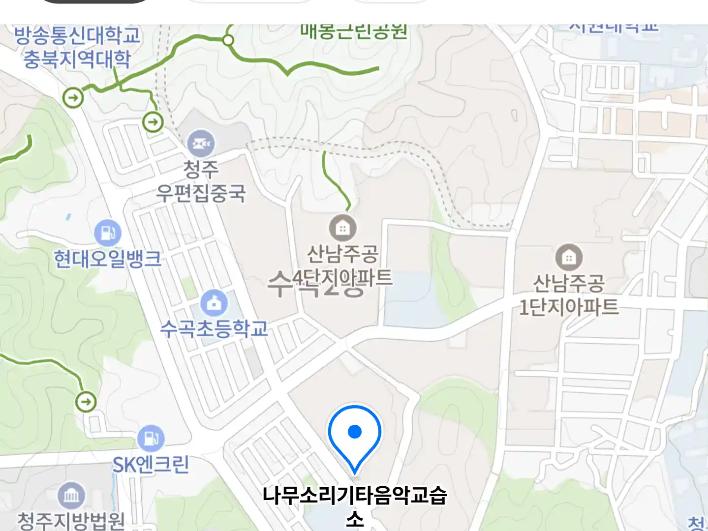 나무소리기타음악교습소 위치