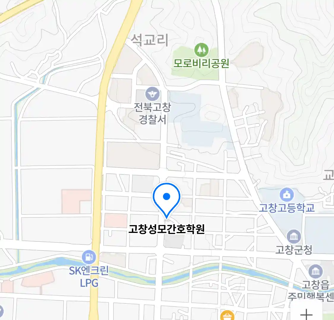고창성모간호학원 위치