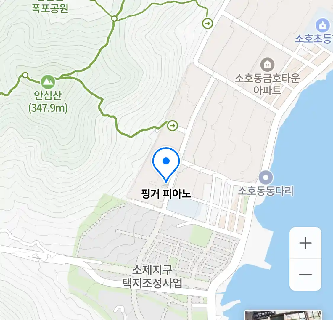 핑거 피아노 위치