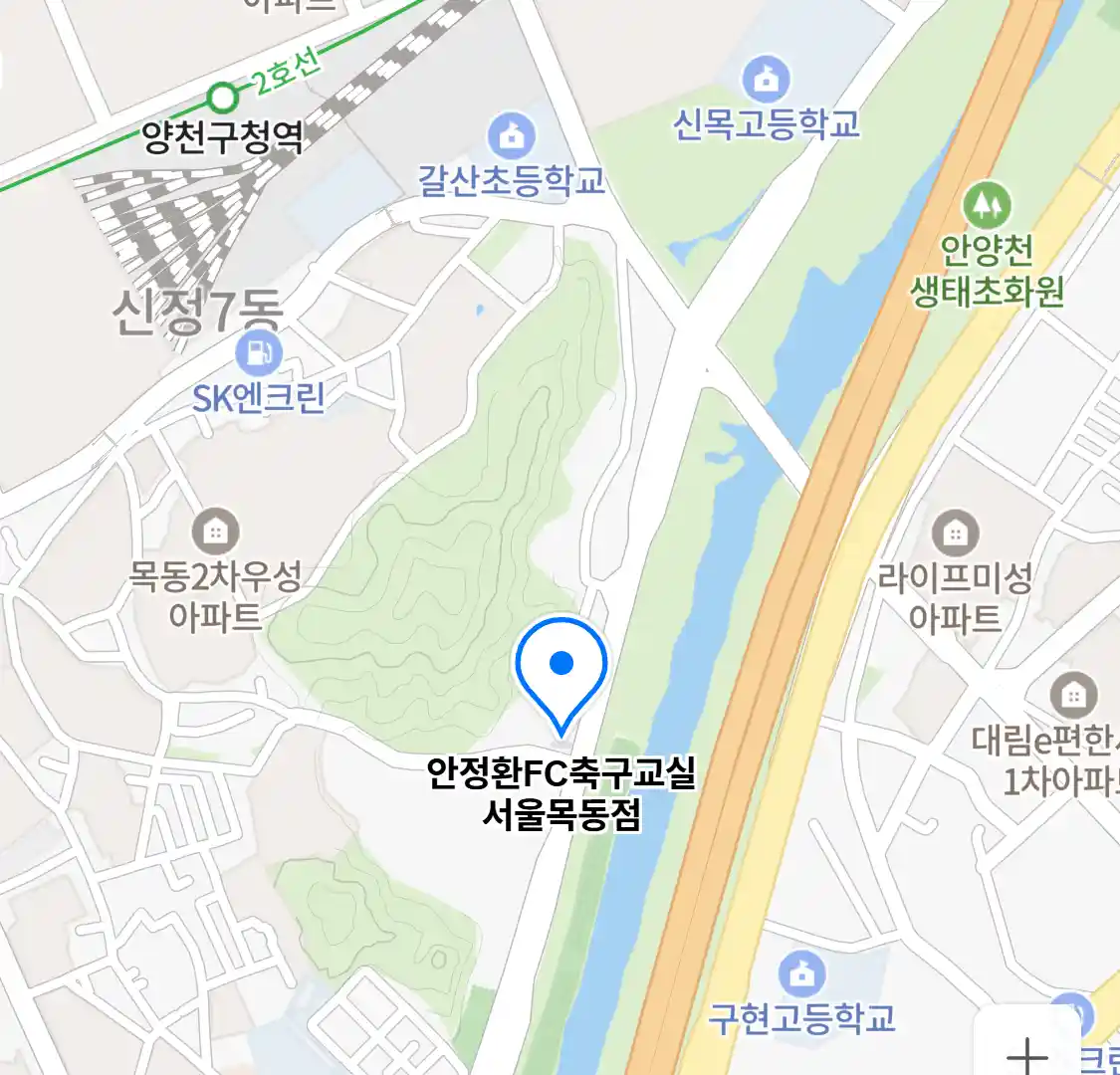 안정환FC축구교실 서울목동점 위치