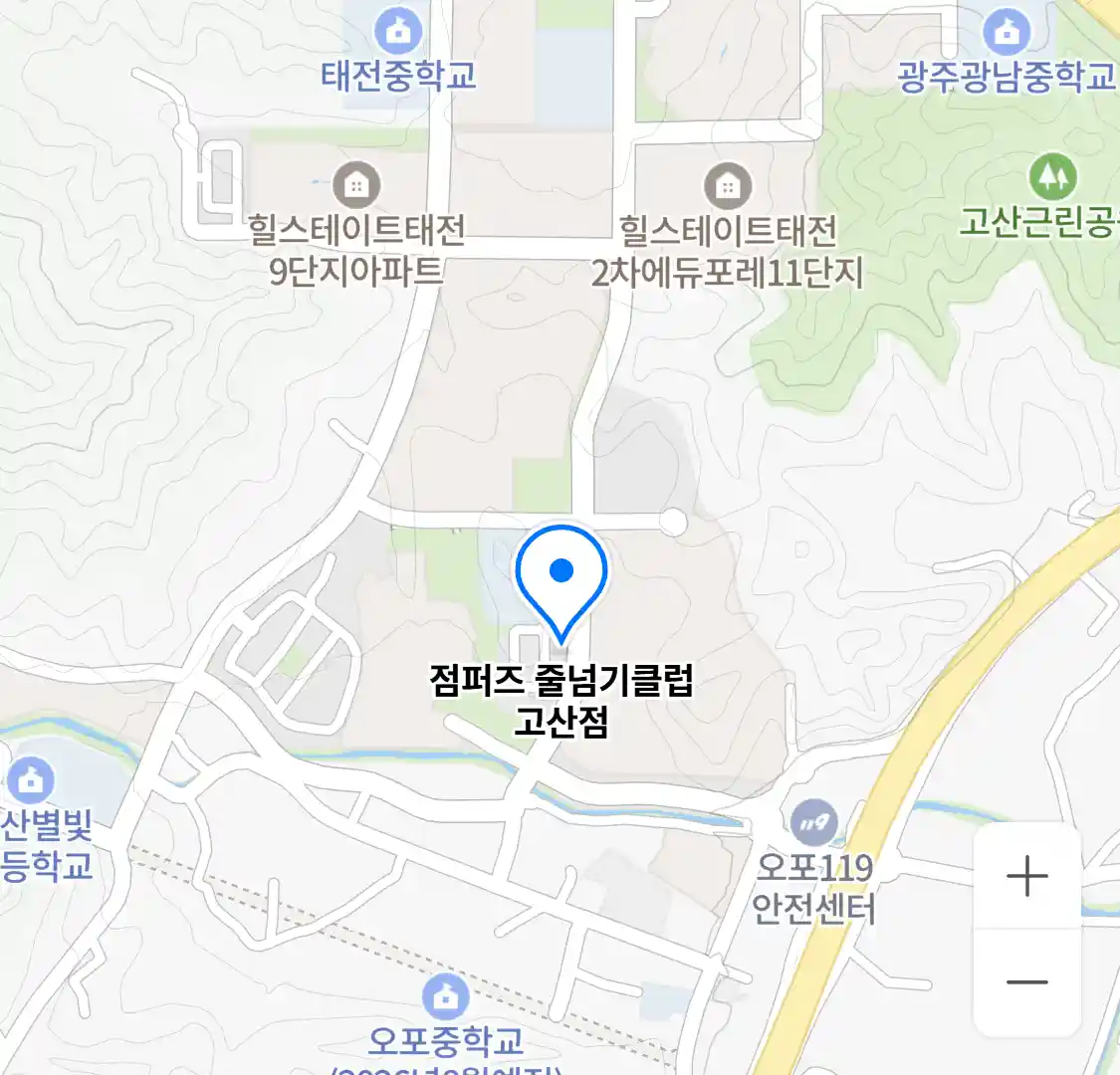 점퍼즈 줄넘기클럽 고산점 위치