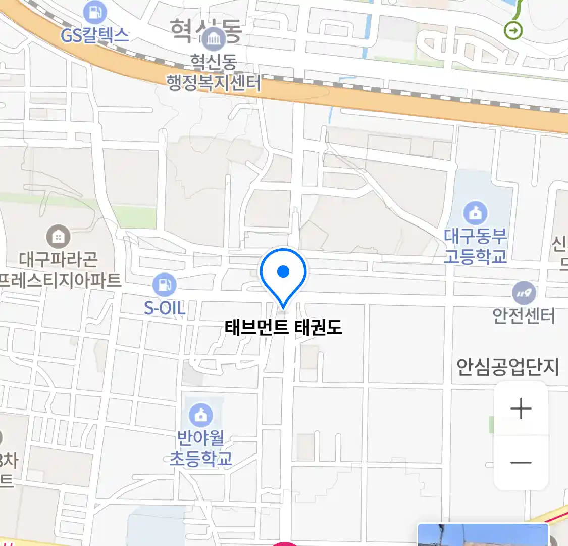 태브먼트 태권도 위치