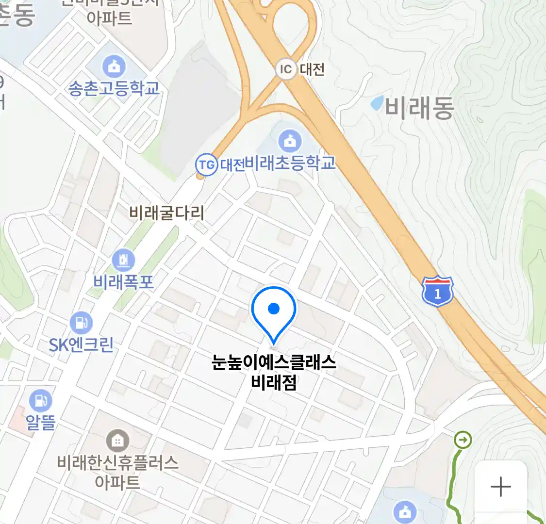 눈높이예스클래스 비래점 위치