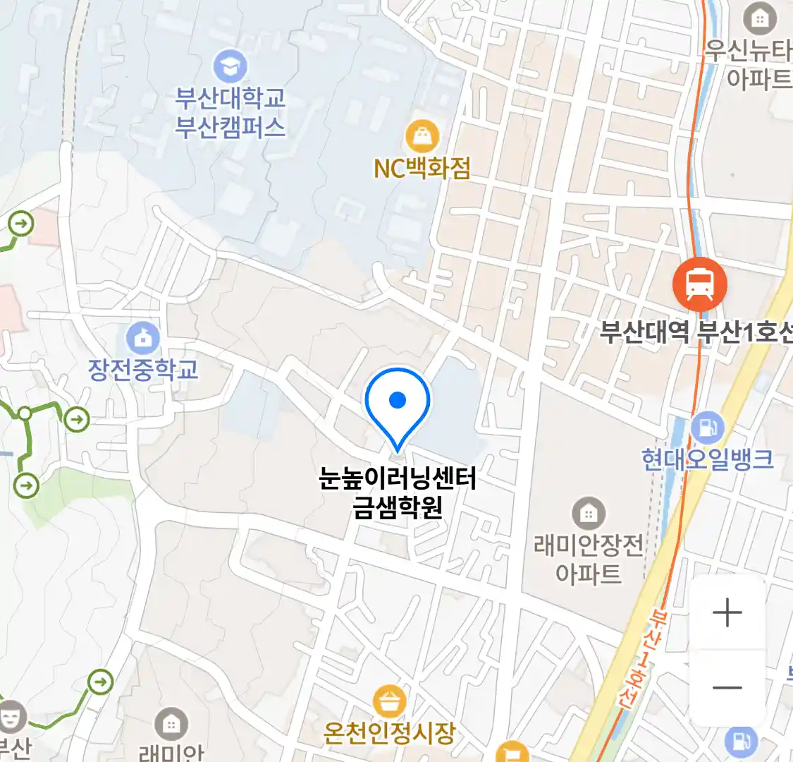 눈높이러닝센터 금샘학원 위치